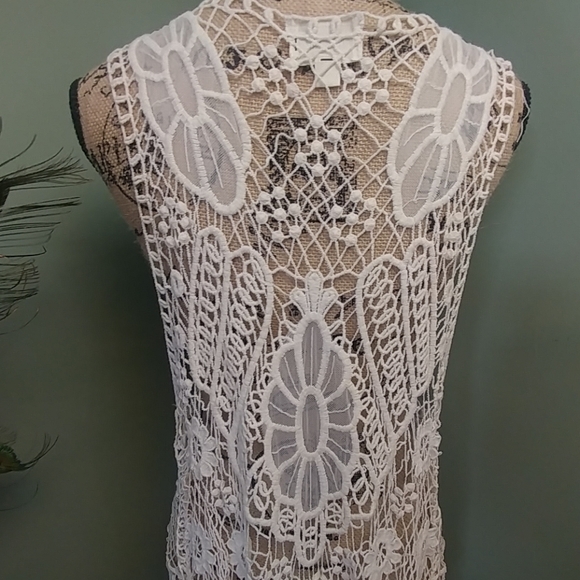 L.A.Hearts boho breezy crochet duster cardigan - Picture 6 of 8